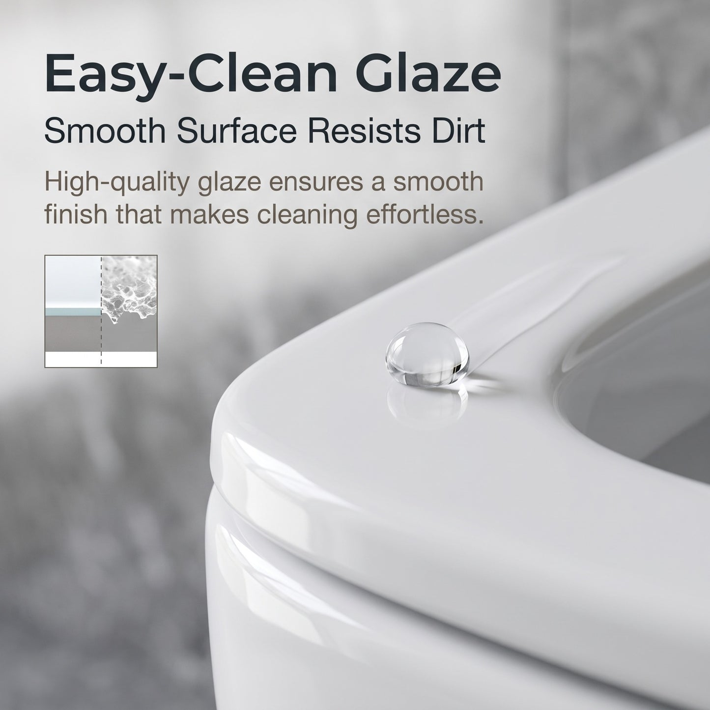 Unari Home Square Rimless Wall Hung Toilet with Quick Release Seat