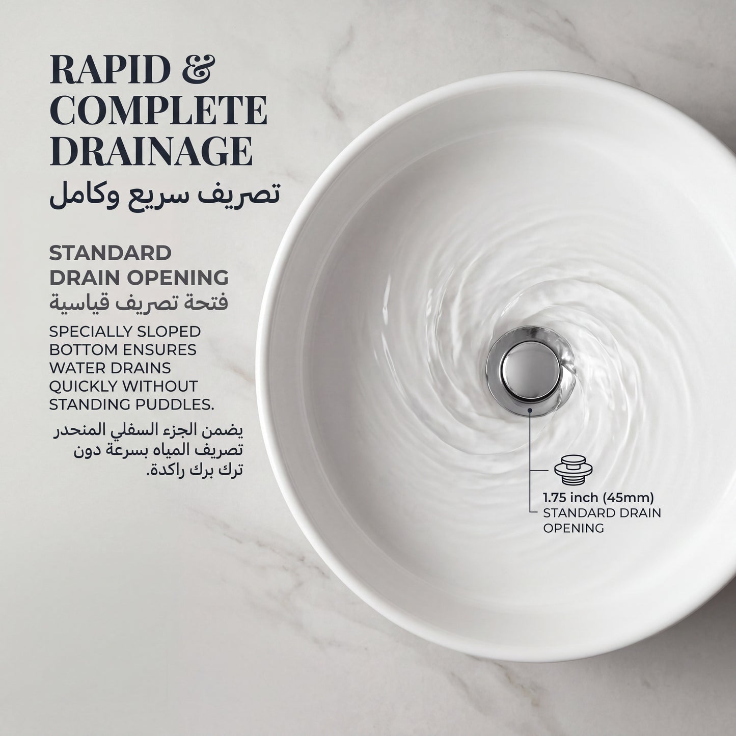 Unari Home Cylindrical Ceramic Vessel Basin 40 cm