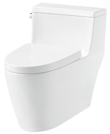 Unari Home One Piece Siphonic Toilet with Soft Close Seat