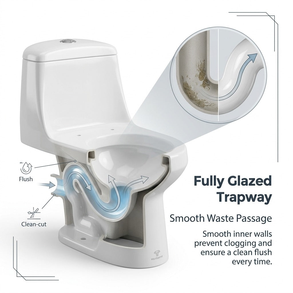 Unari Home Jet Siphonic One Piece Toilet with Soft Close Seat