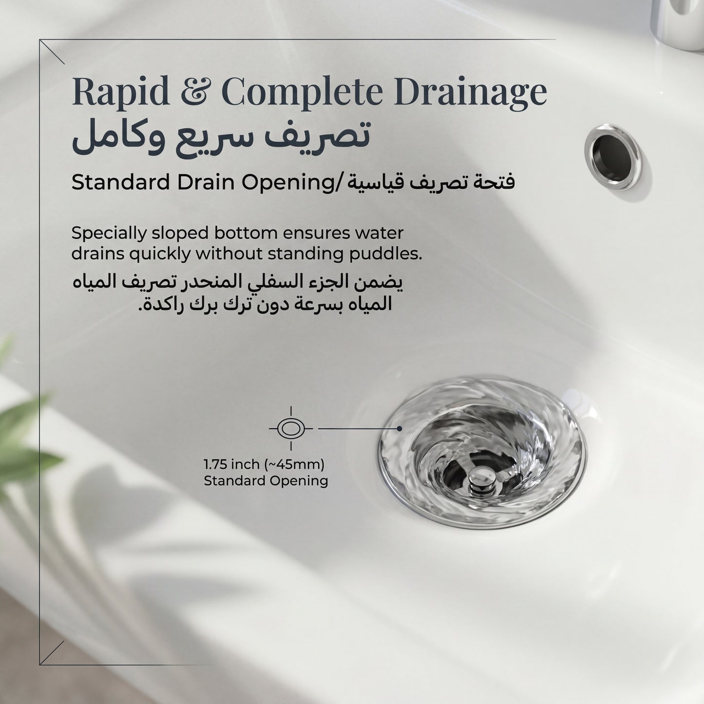 Unari Home Half Pedestal Ceramic Washbasin 60 cm